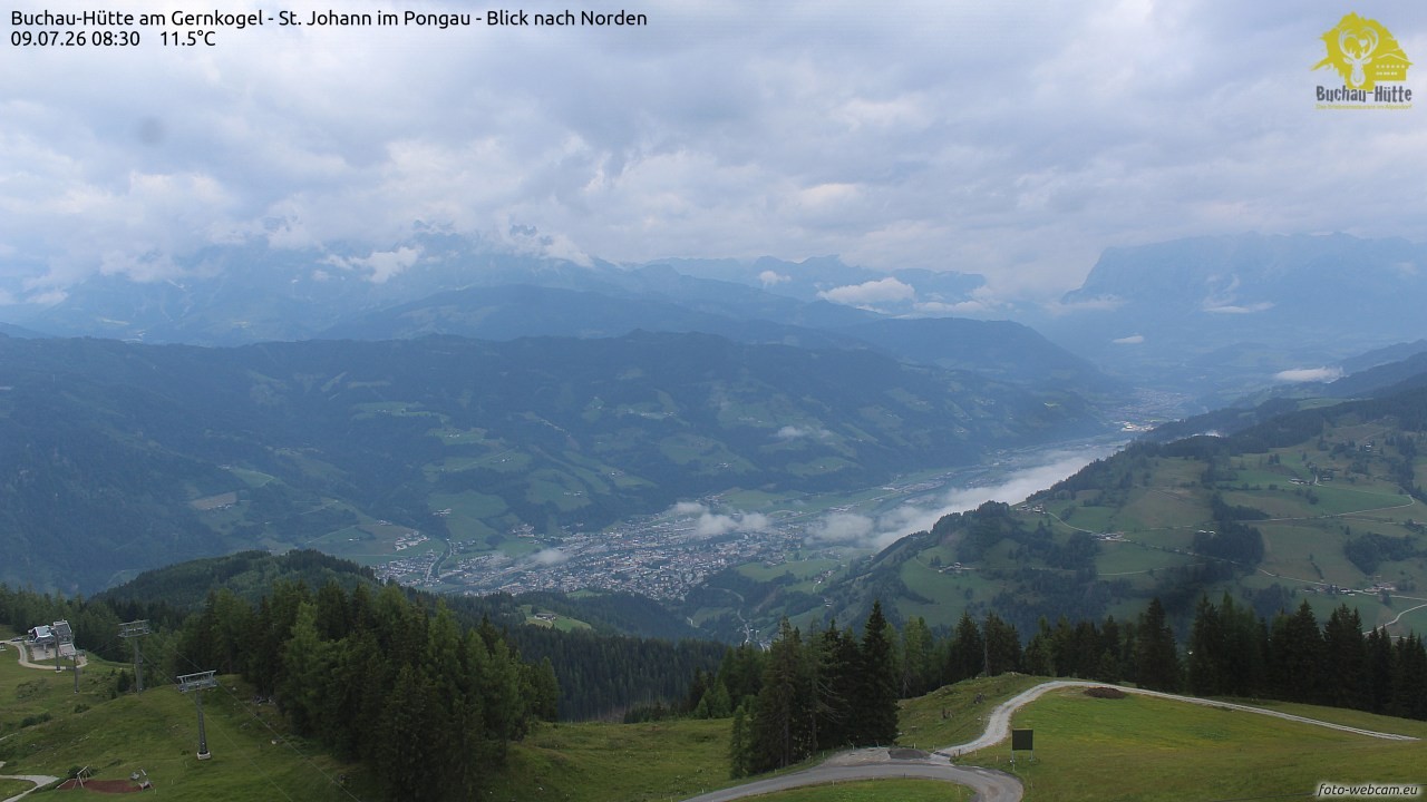 Archiv Foto Webcam Buchau-Hütte am Gernkogel - St. Johann