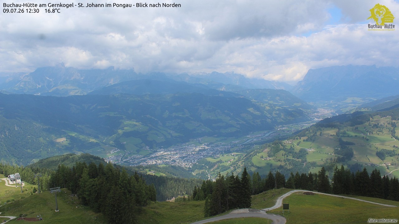 Archived image Webcam Gernkogel - View to the North