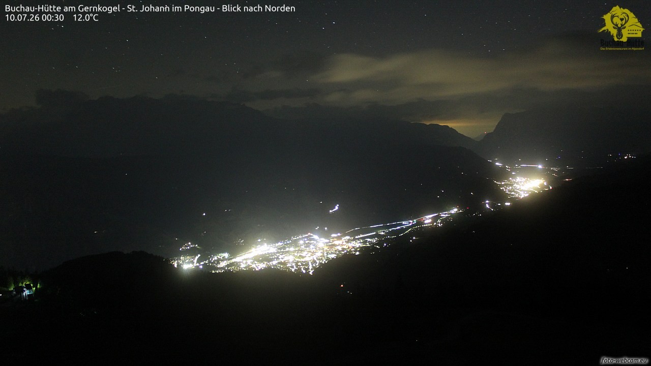 Archiv Foto Webcam Buchau-Hütte am Gernkogel - St. Johann