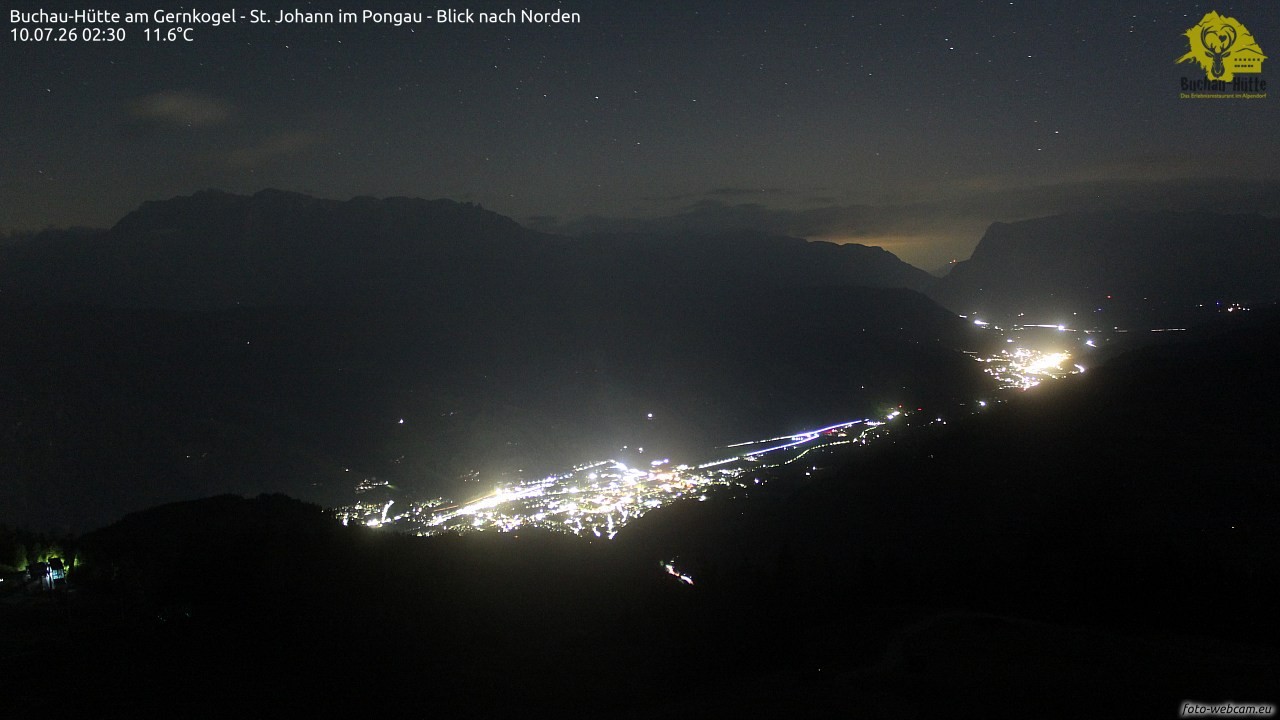 Archiv Foto Webcam Buchau-Hütte am Gernkogel - St. Johann