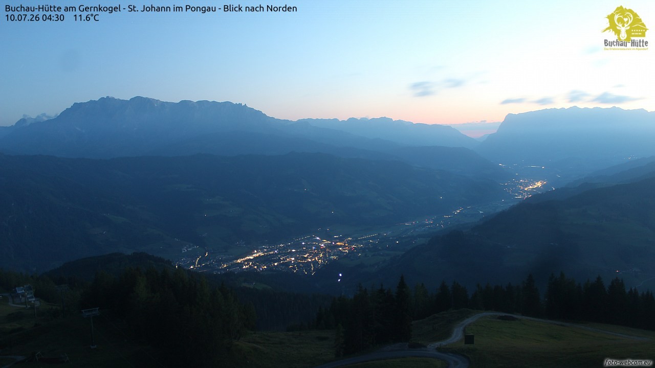 Archiv Foto Webcam Buchau-Hütte am Gernkogel - St. Johann
