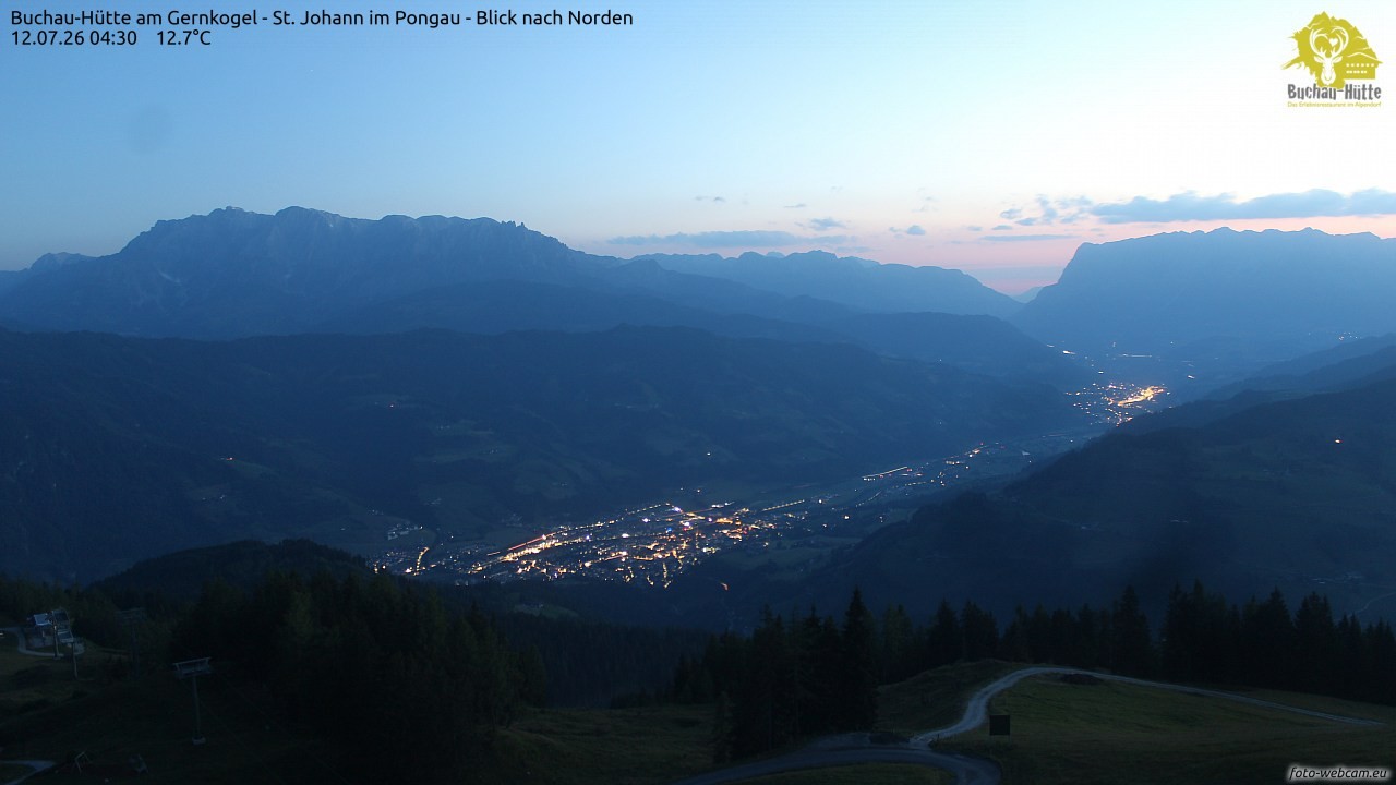 Archiv Foto Webcam Buchau-Hütte am Gernkogel - St. Johann