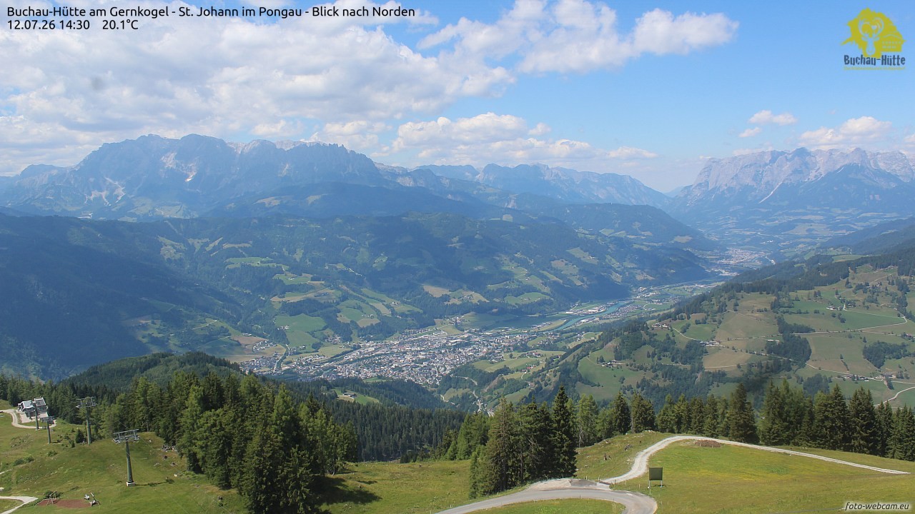 Archiv Foto Webcam Buchau-Hütte am Gernkogel - St. Johann