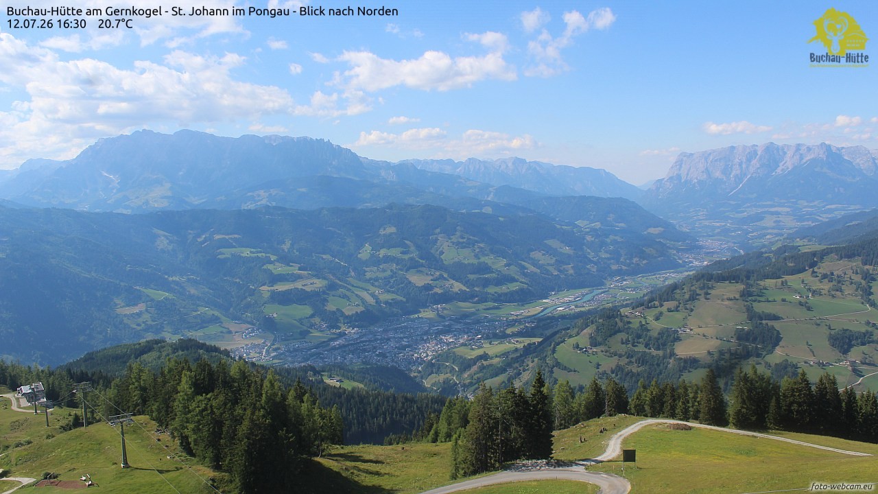 Archiv Foto Webcam Buchau-Hütte am Gernkogel - St. Johann