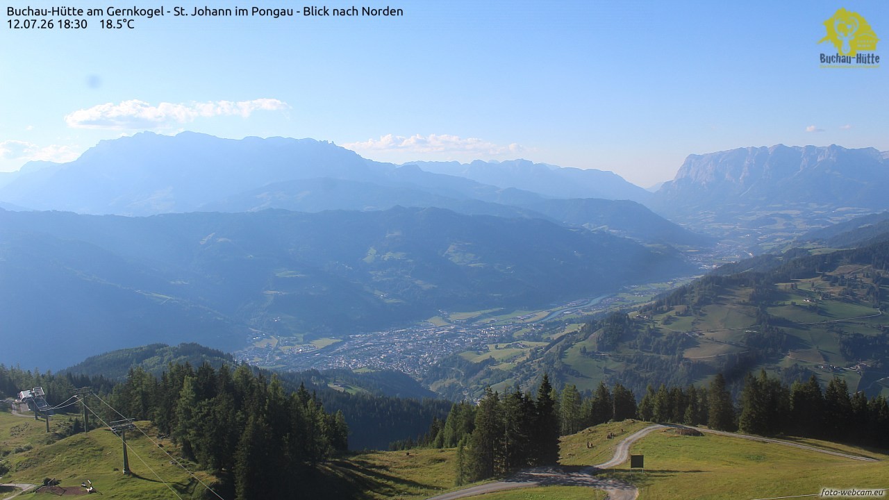 Archiv Foto Webcam Buchau-Hütte am Gernkogel - St. Johann