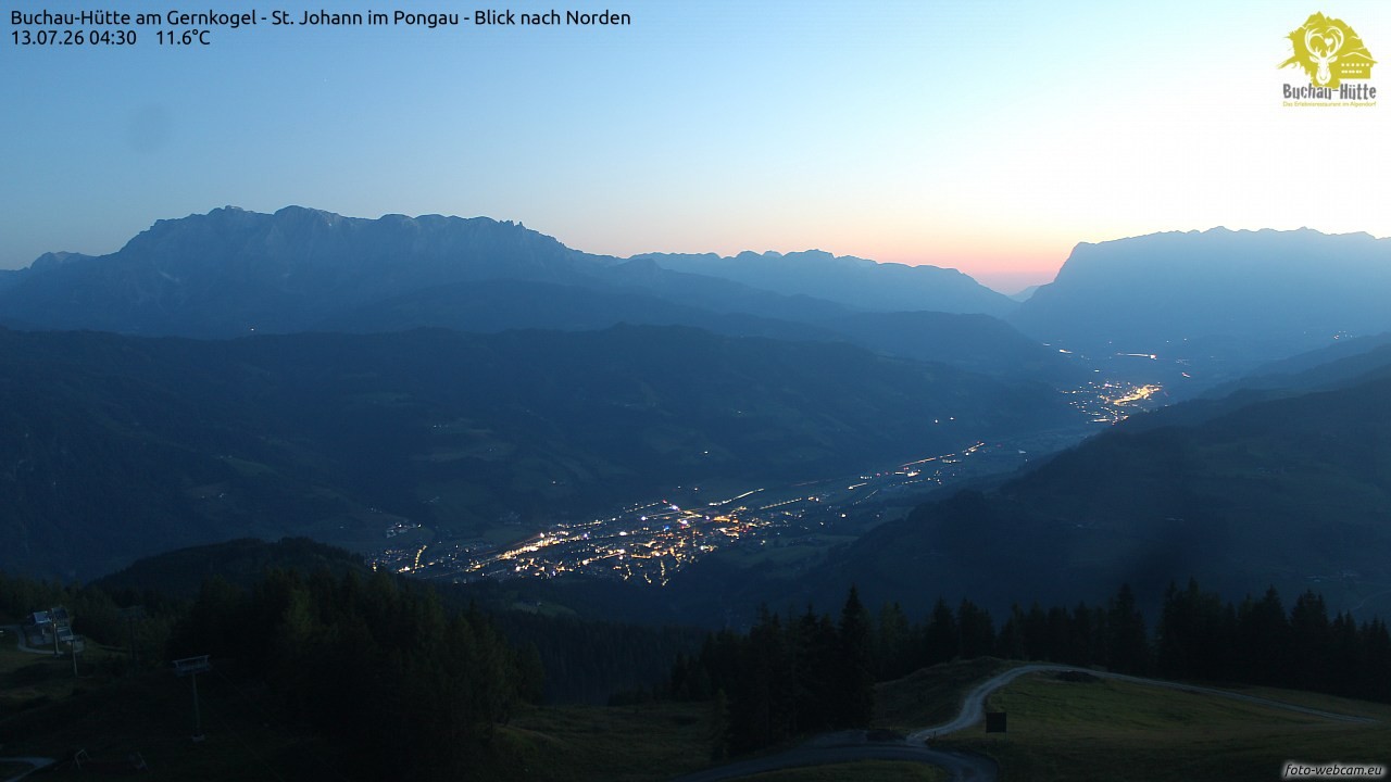 Archiv Foto Webcam Buchau-Hütte am Gernkogel - St. Johann