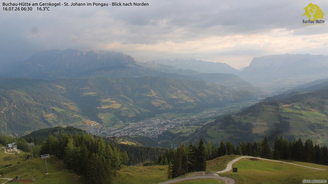 Archiv Foto Webcam Buchau-Hütte am Gernkogel - St. Johann