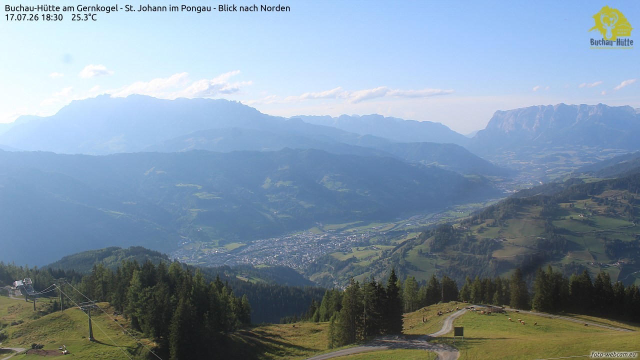 Archiv Foto Webcam Buchau-Hütte am Gernkogel - St. Johann