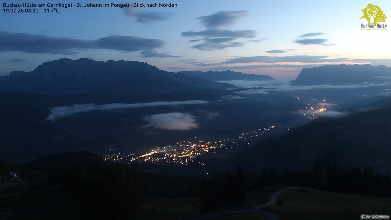 Archiv Foto Webcam Buchau-Hütte am Gernkogel - St. Johann