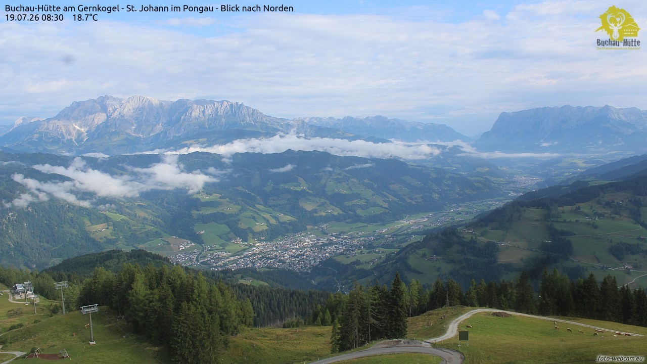 Archiv Foto Webcam Buchau-Hütte am Gernkogel - St. Johann