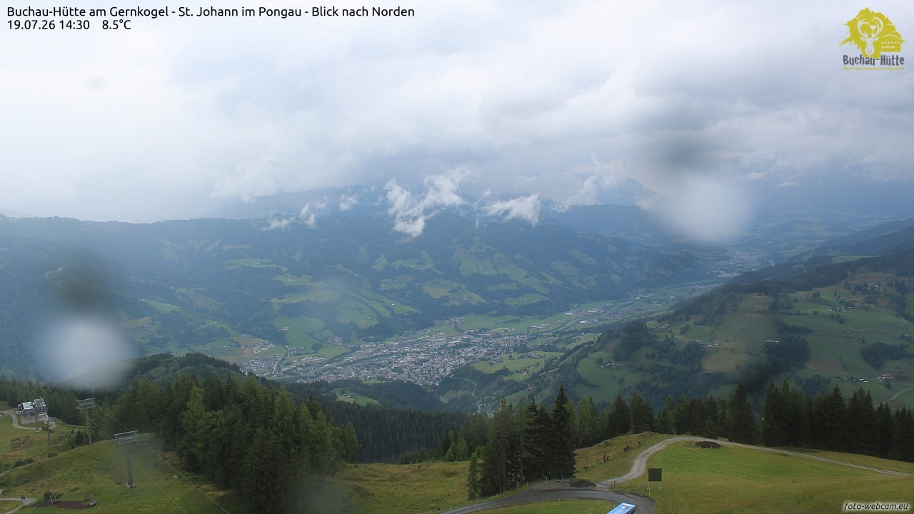 Archiv Foto Webcam Buchau-Hütte am Gernkogel - St. Johann