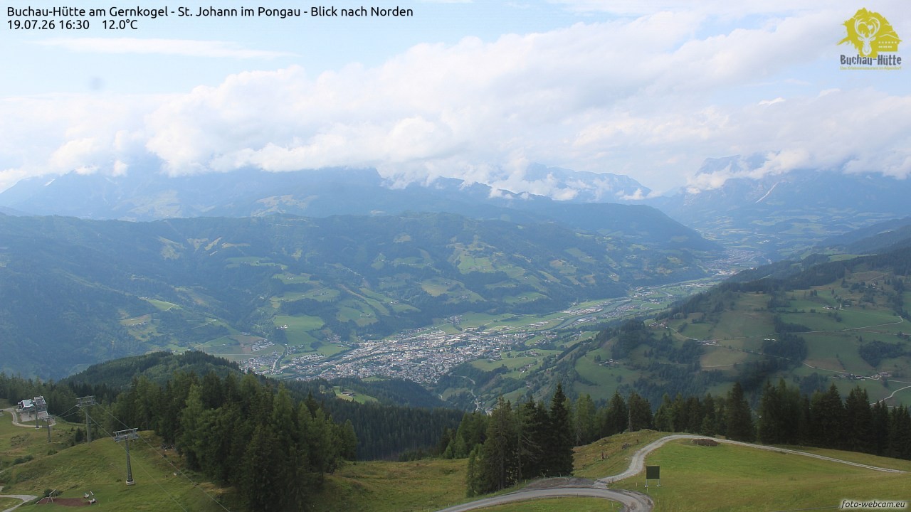 Archiv Foto Webcam Buchau-Hütte am Gernkogel - St. Johann