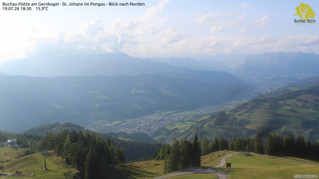 Archiv Foto Webcam Buchau-Hütte am Gernkogel - St. Johann