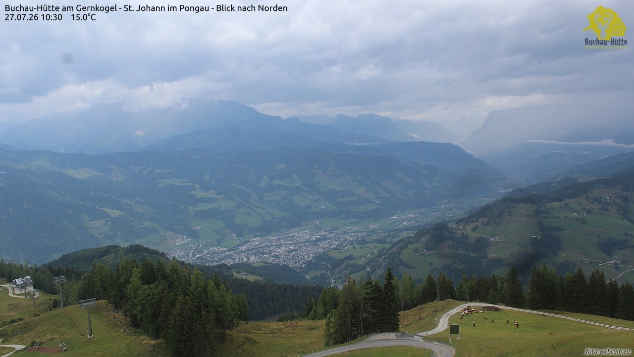 Archived image Webcam Gernkogel - View to the North