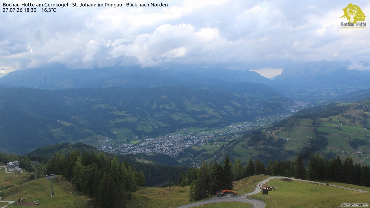 Archiv Foto Webcam Buchau-Hütte am Gernkogel - St. Johann