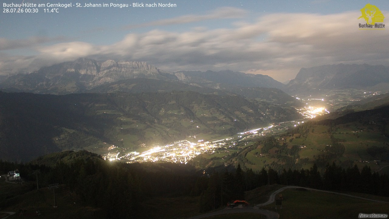 Archiv Foto Webcam Buchau-Hütte am Gernkogel - St. Johann