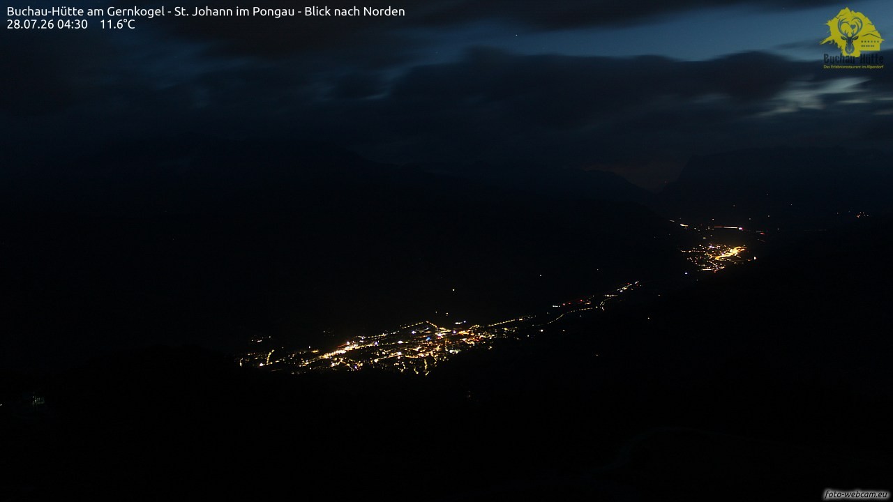Archiv Foto Webcam Buchau-Hütte am Gernkogel - St. Johann