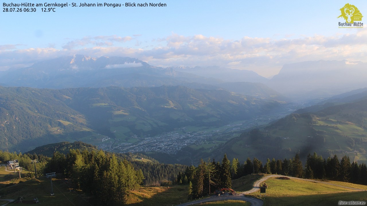 Archiv Foto Webcam Buchau-Hütte am Gernkogel - St. Johann