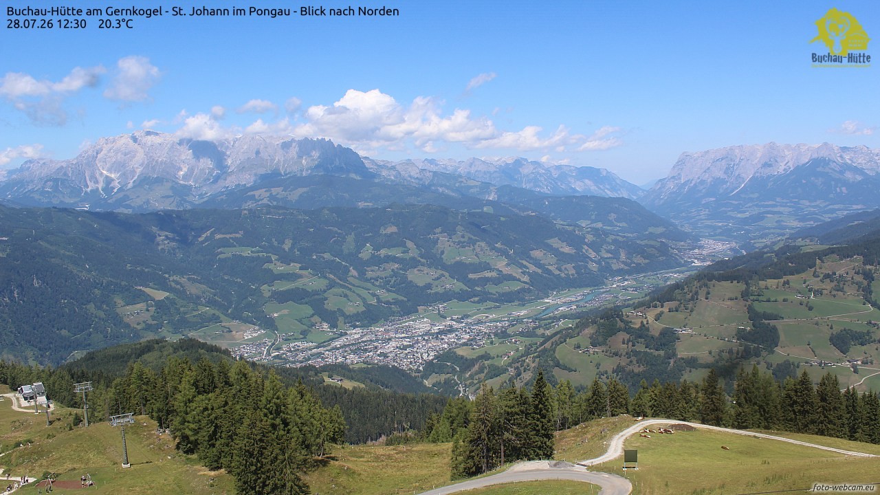 Archiv Foto Webcam Buchau-Hütte am Gernkogel - St. Johann