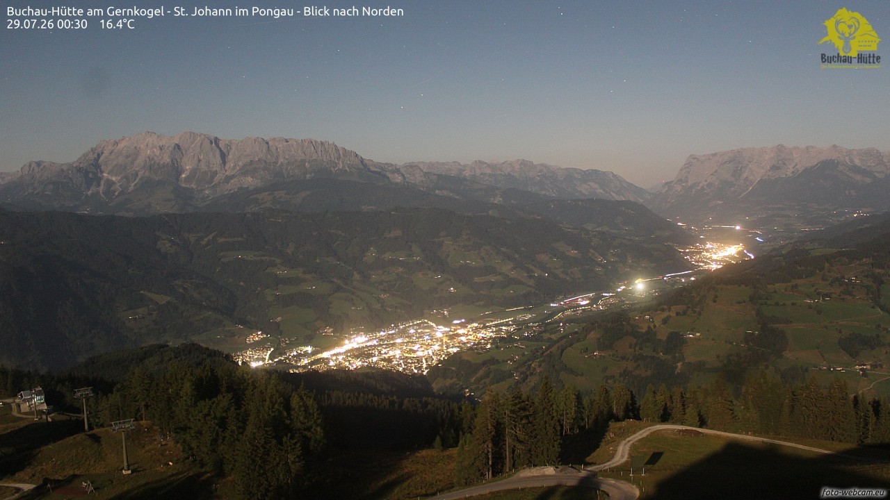 Archiv Foto Webcam Buchau-Hütte am Gernkogel - St. Johann