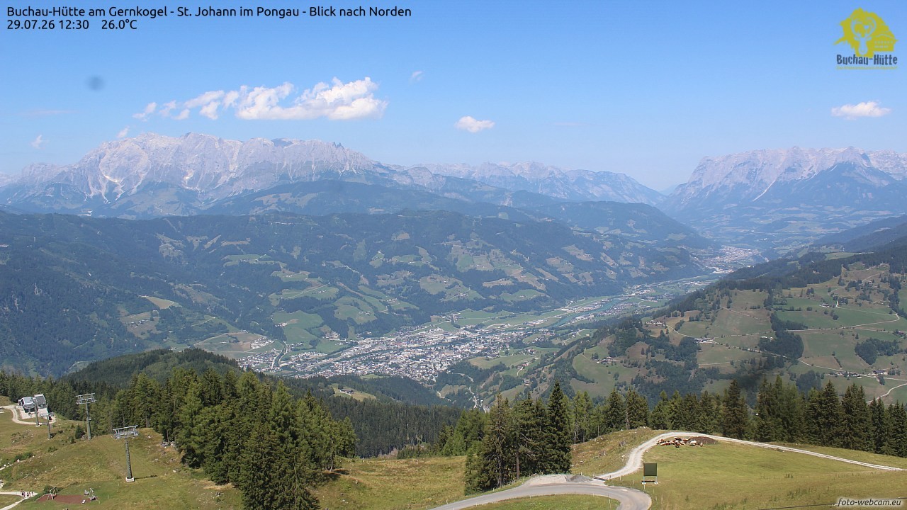 Archiv Foto Webcam Buchau-Hütte am Gernkogel - St. Johann