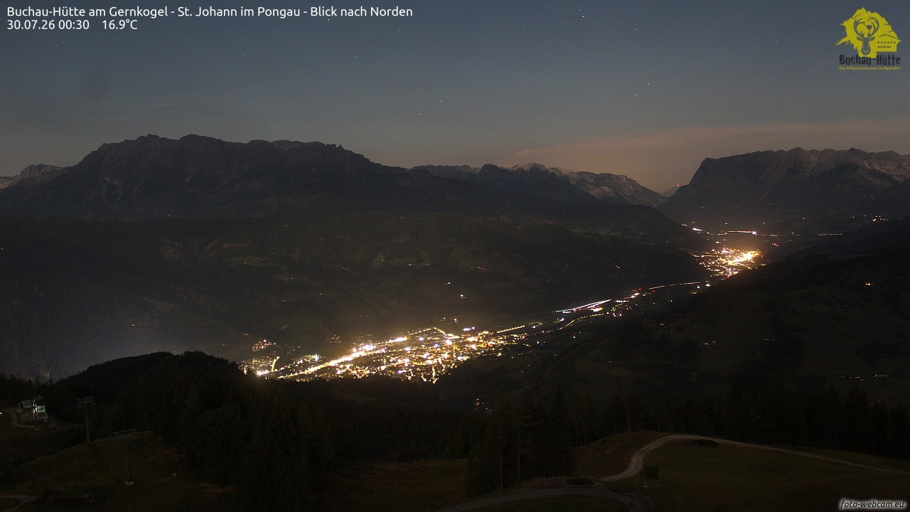 Archiv Foto Webcam Buchau-Hütte am Gernkogel - St. Johann