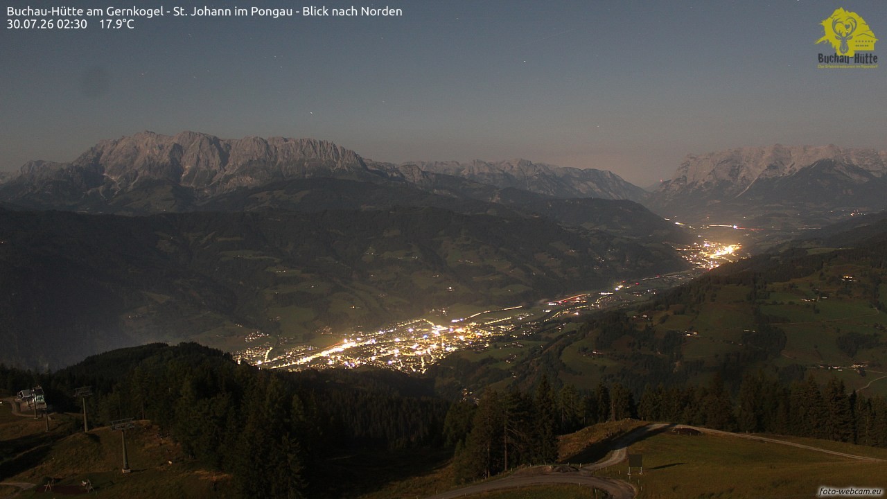 Archiv Foto Webcam Buchau-Hütte am Gernkogel - St. Johann