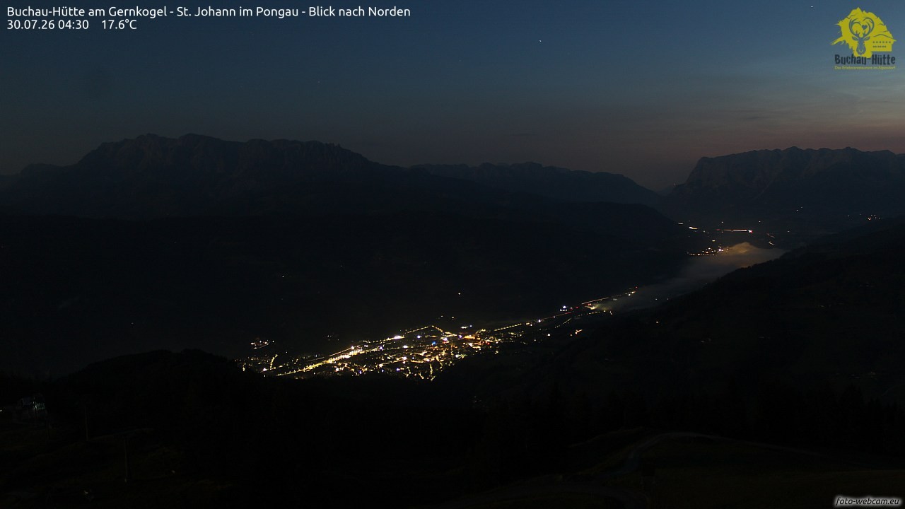 Archiv Foto Webcam Buchau-Hütte am Gernkogel - St. Johann