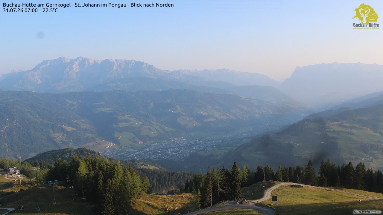 Archived image Webcam Gernkogel - View to the North