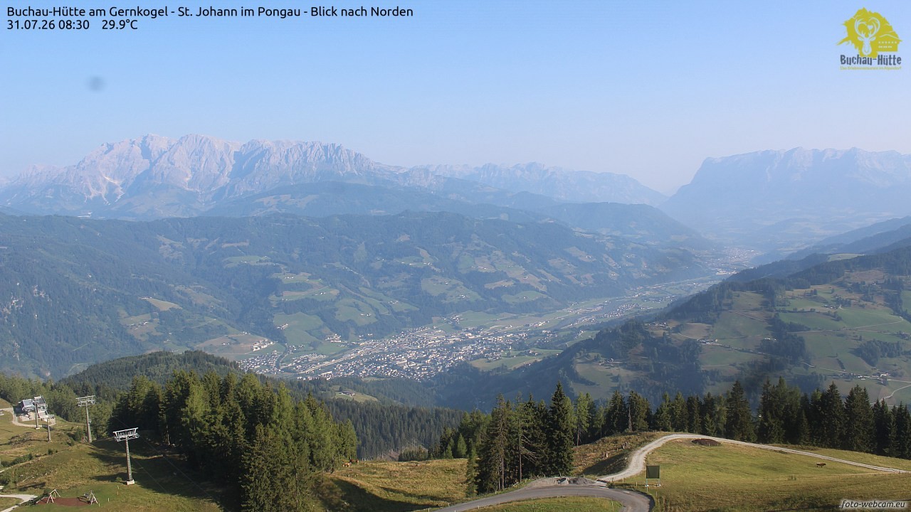Archived image Webcam Gernkogel - View to the North