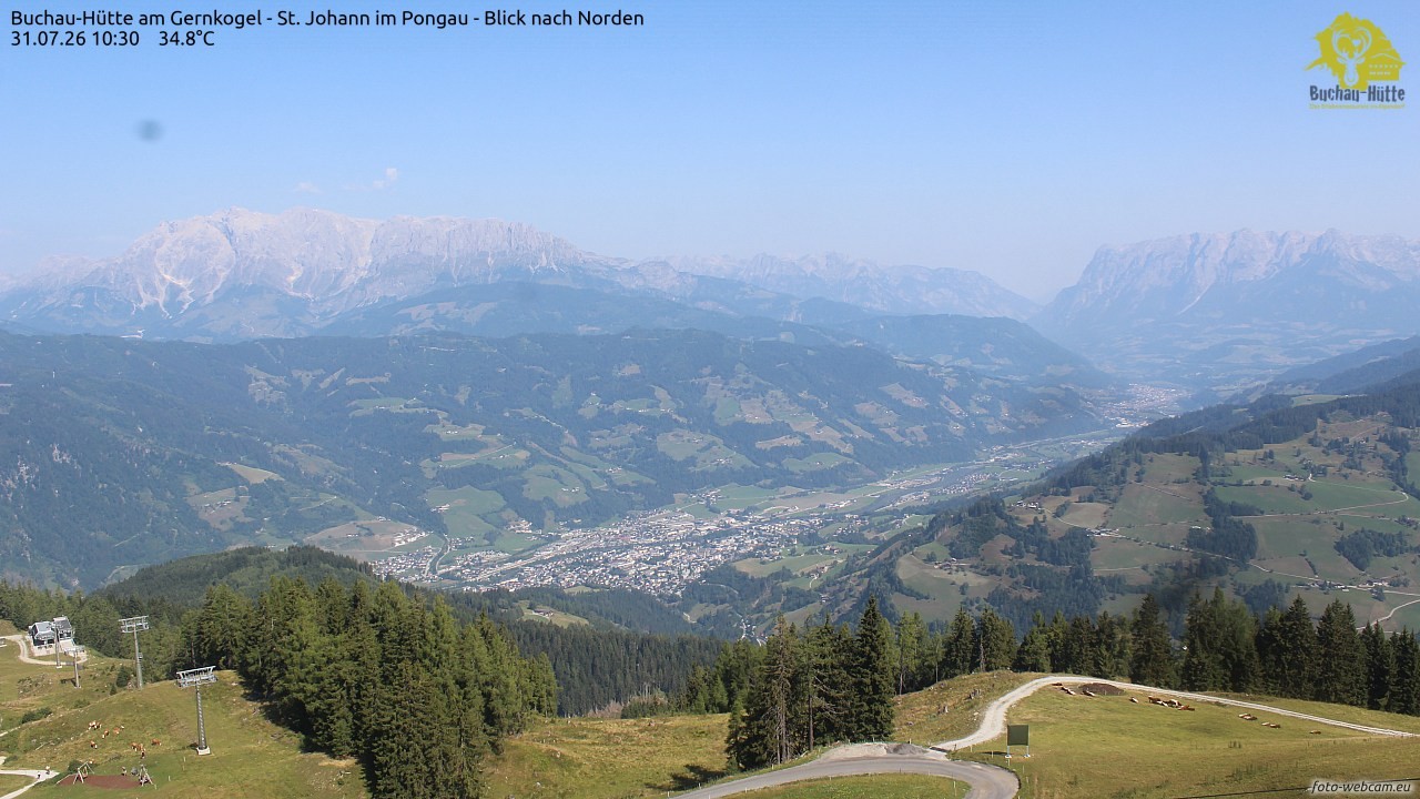 Archived image Webcam Gernkogel - View to the North