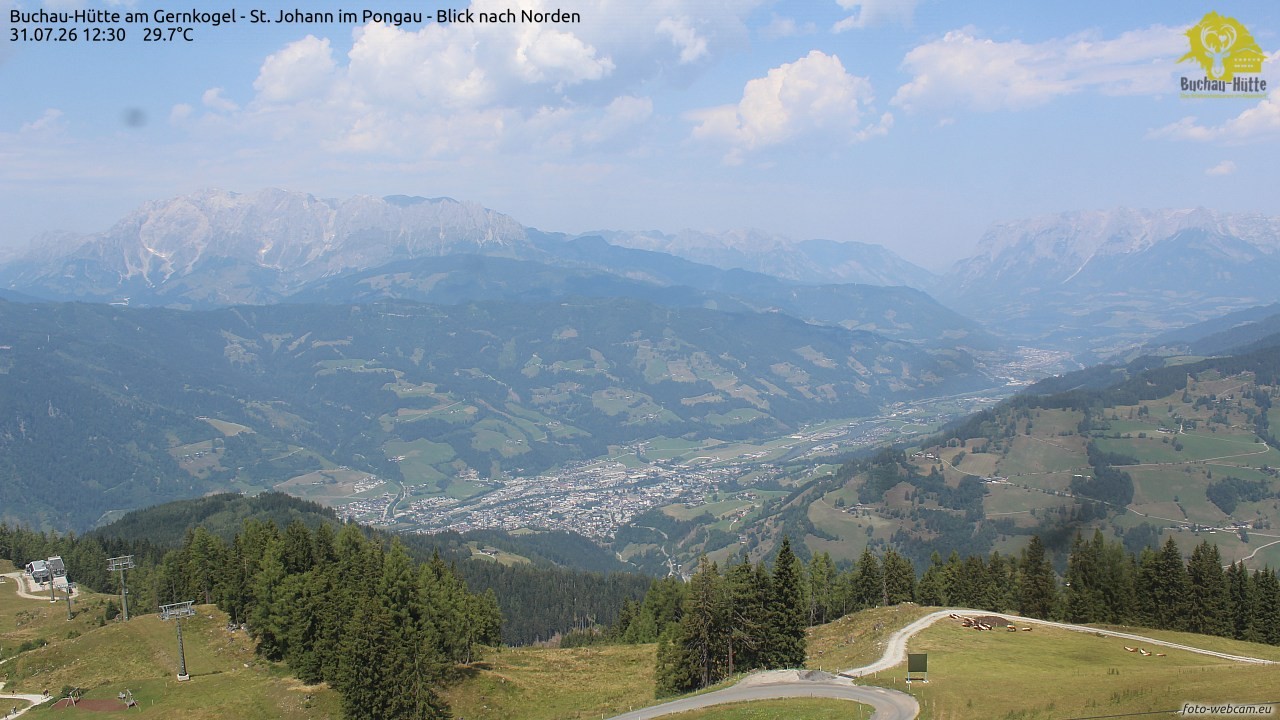 Archived image Webcam Gernkogel - View to the North
