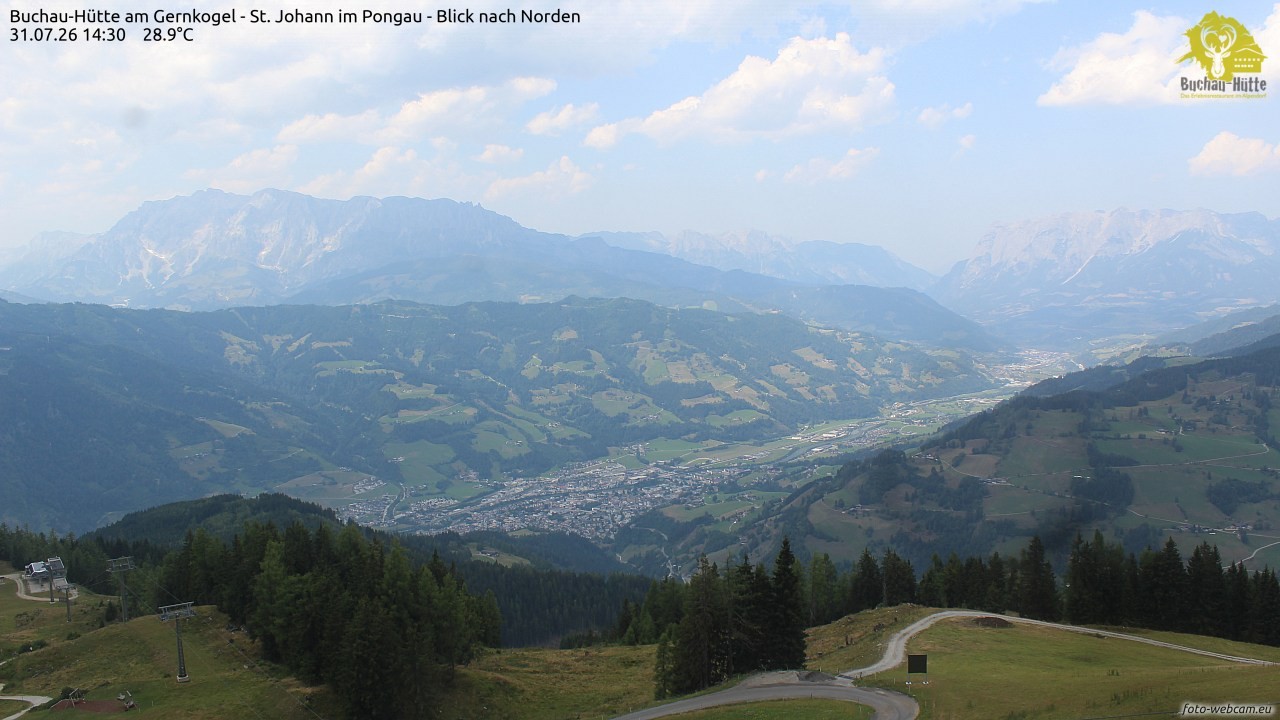 Archived image Webcam Gernkogel - View to the North