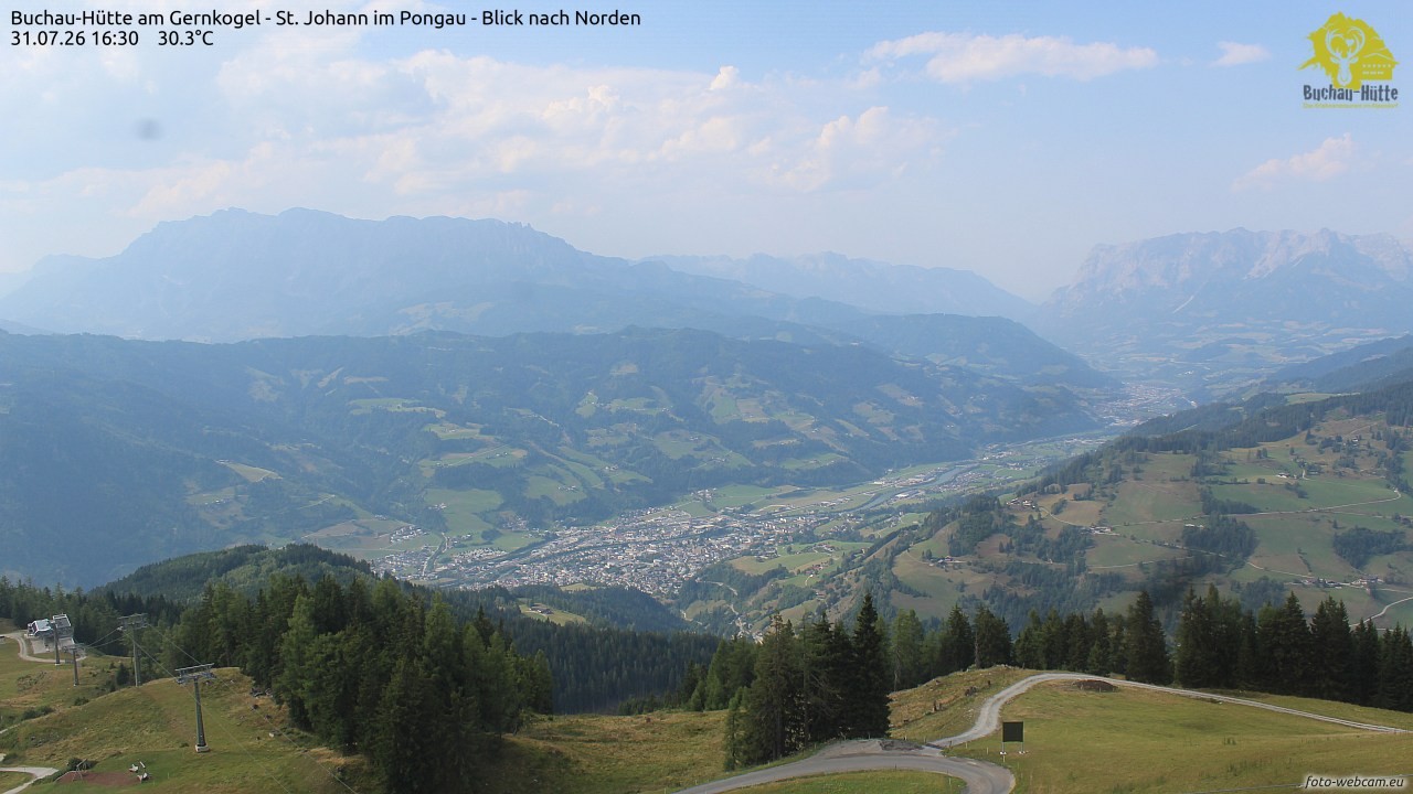 Archived image Webcam Gernkogel - View to the North