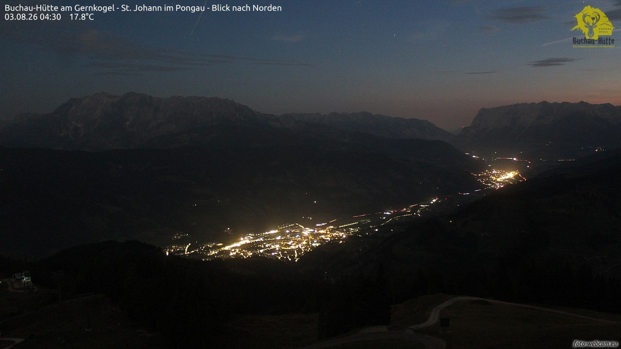 Archiv Foto Webcam Buchau-Hütte am Gernkogel - St. Johann