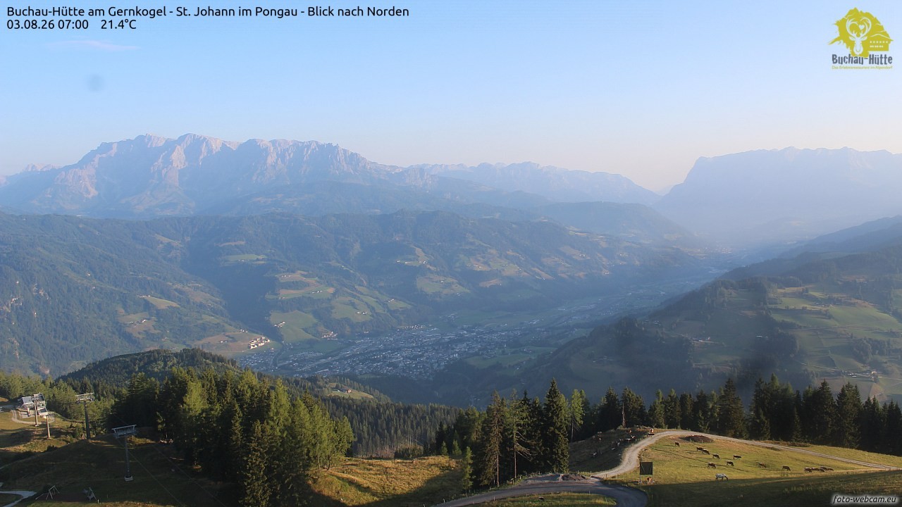 Archived image Webcam Gernkogel - View to the North