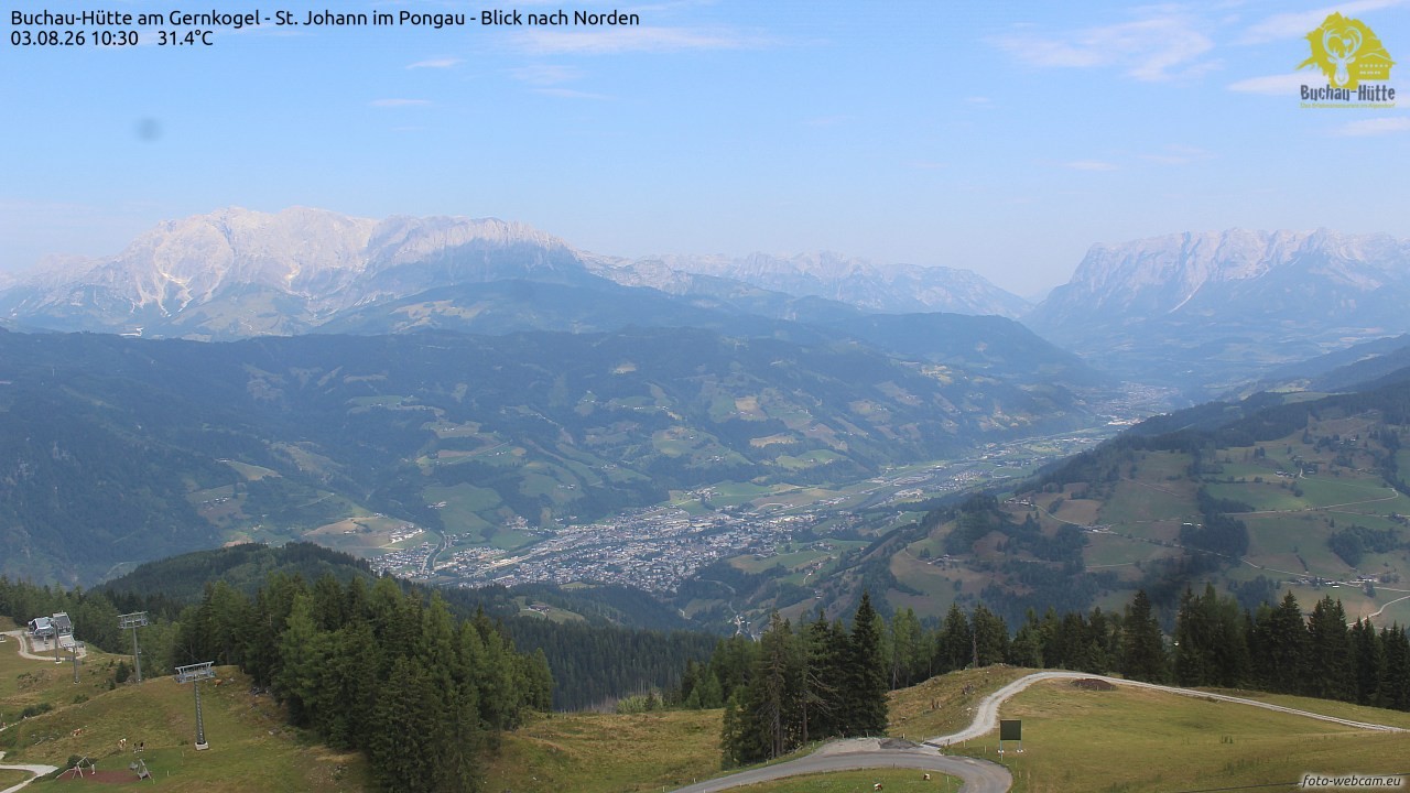 Archived image Webcam Gernkogel - View to the North