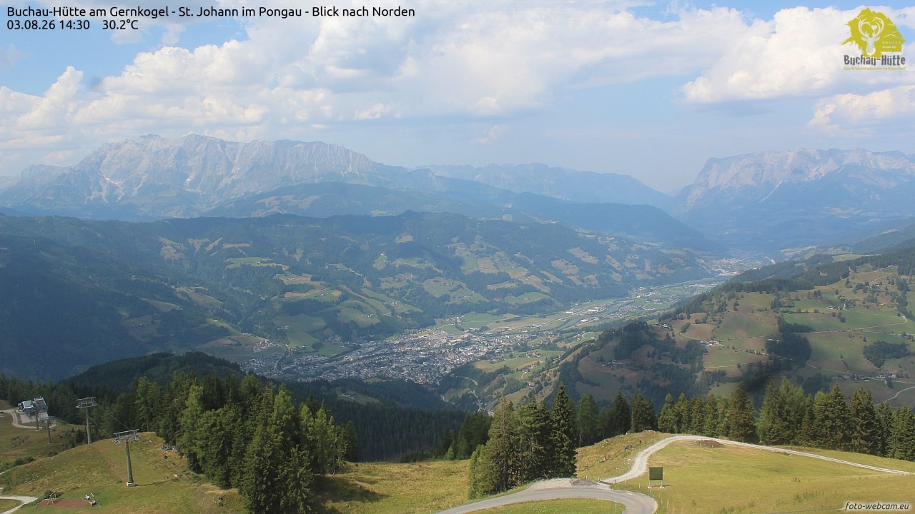 Archived image Webcam Gernkogel - View to the North