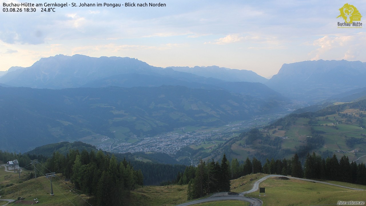 Archived image Webcam Gernkogel - View to the North