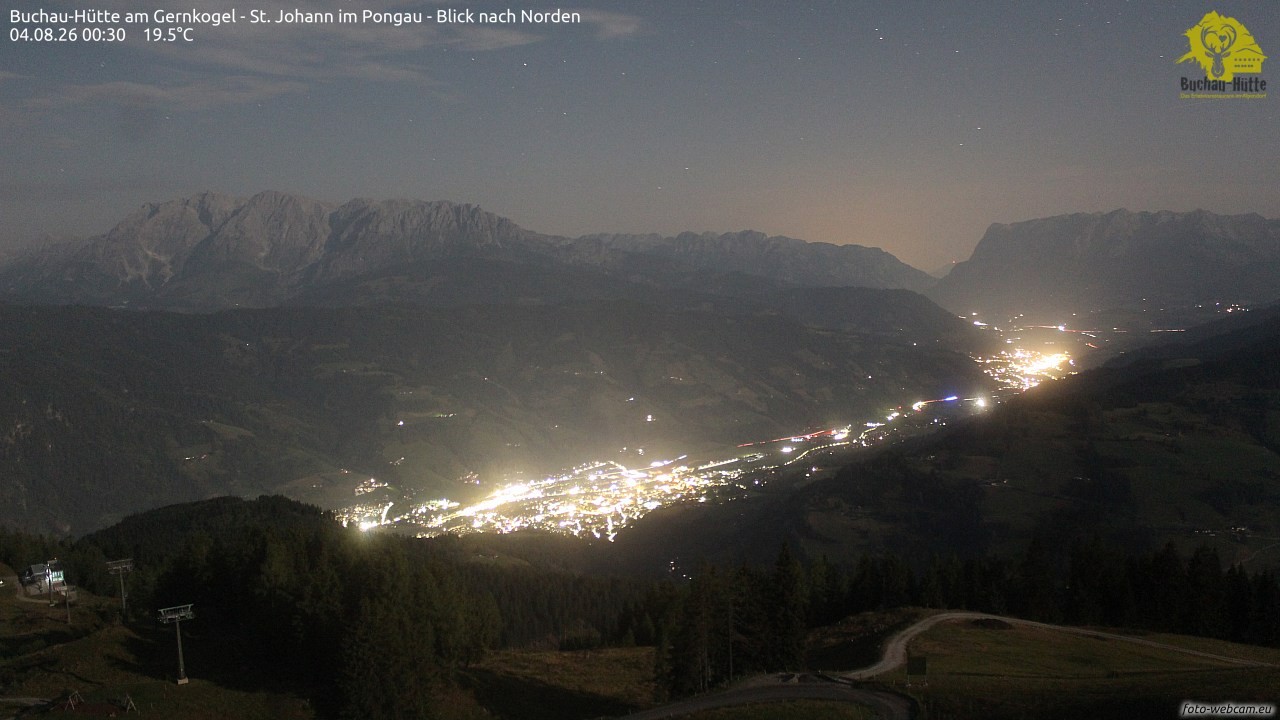 Archiv Foto Webcam Buchau-Hütte am Gernkogel - St. Johann