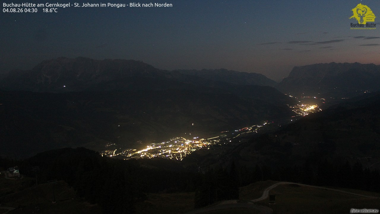 Archiv Foto Webcam Buchau-Hütte am Gernkogel - St. Johann