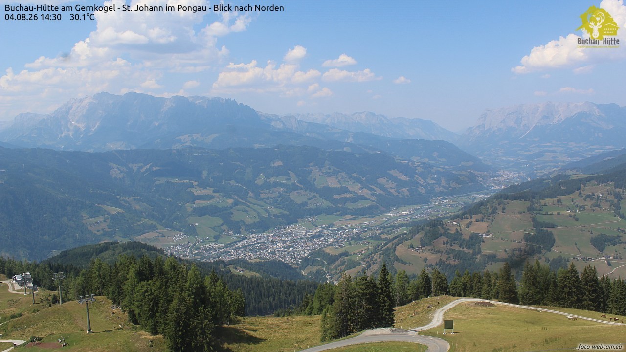 Archiv Foto Webcam Buchau-Hütte am Gernkogel - St. Johann