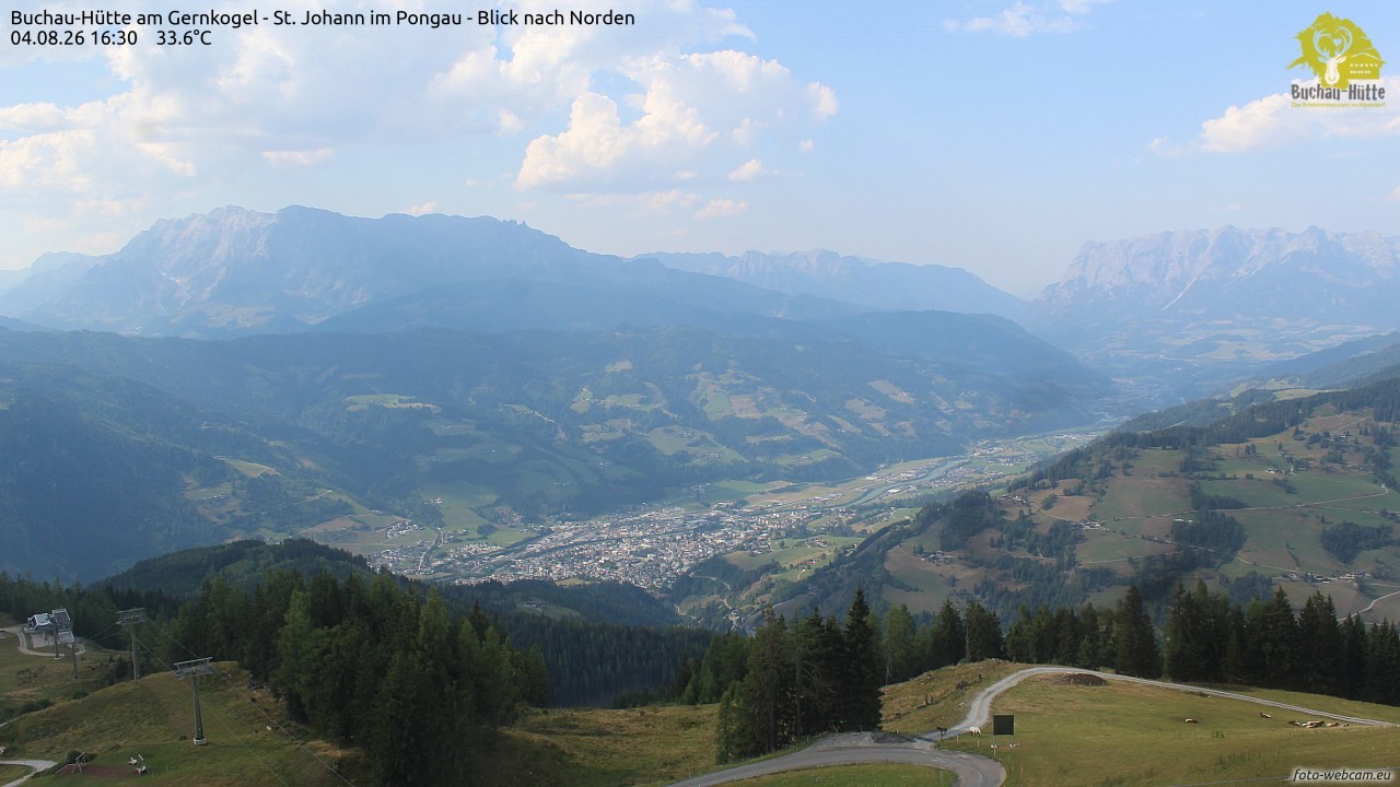Archiv Foto Webcam Buchau-Hütte am Gernkogel - St. Johann