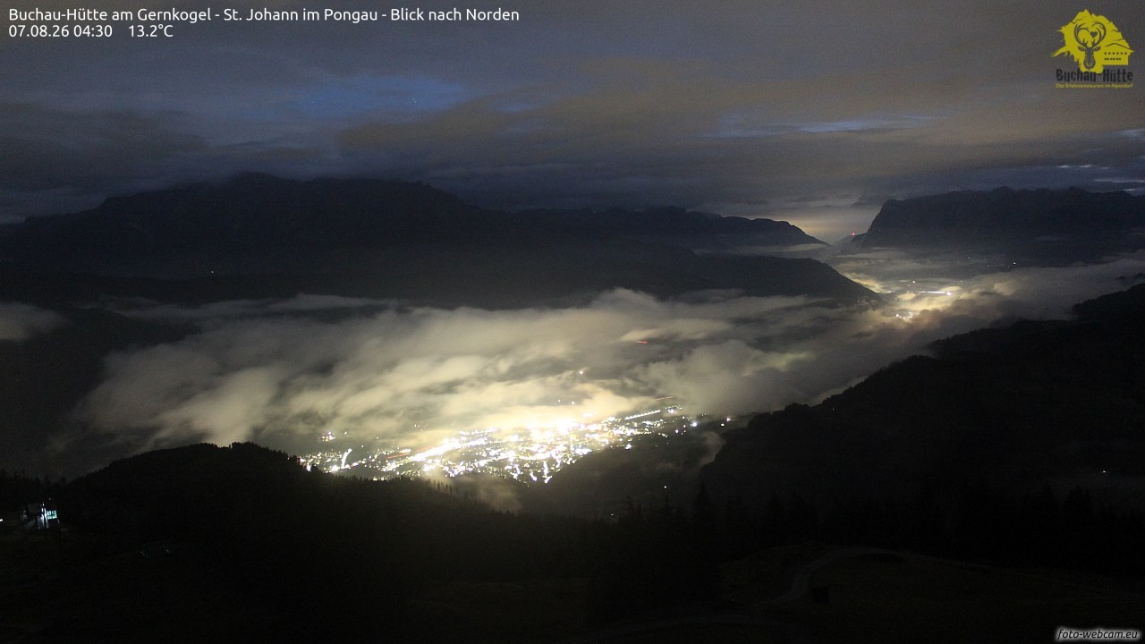 Archiv Foto Webcam Buchau-Hütte am Gernkogel - St. Johann
