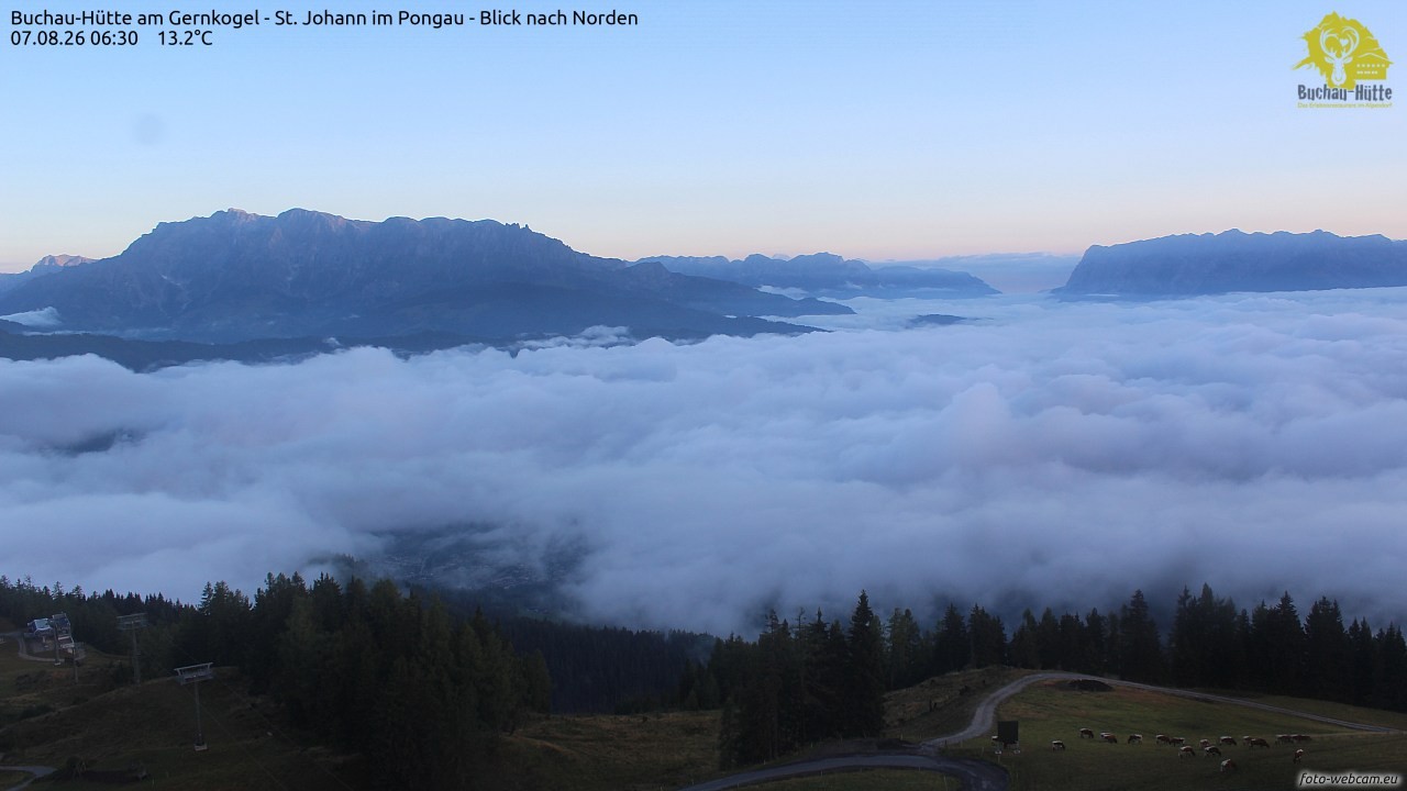 Archiv Foto Webcam Buchau-Hütte am Gernkogel - St. Johann
