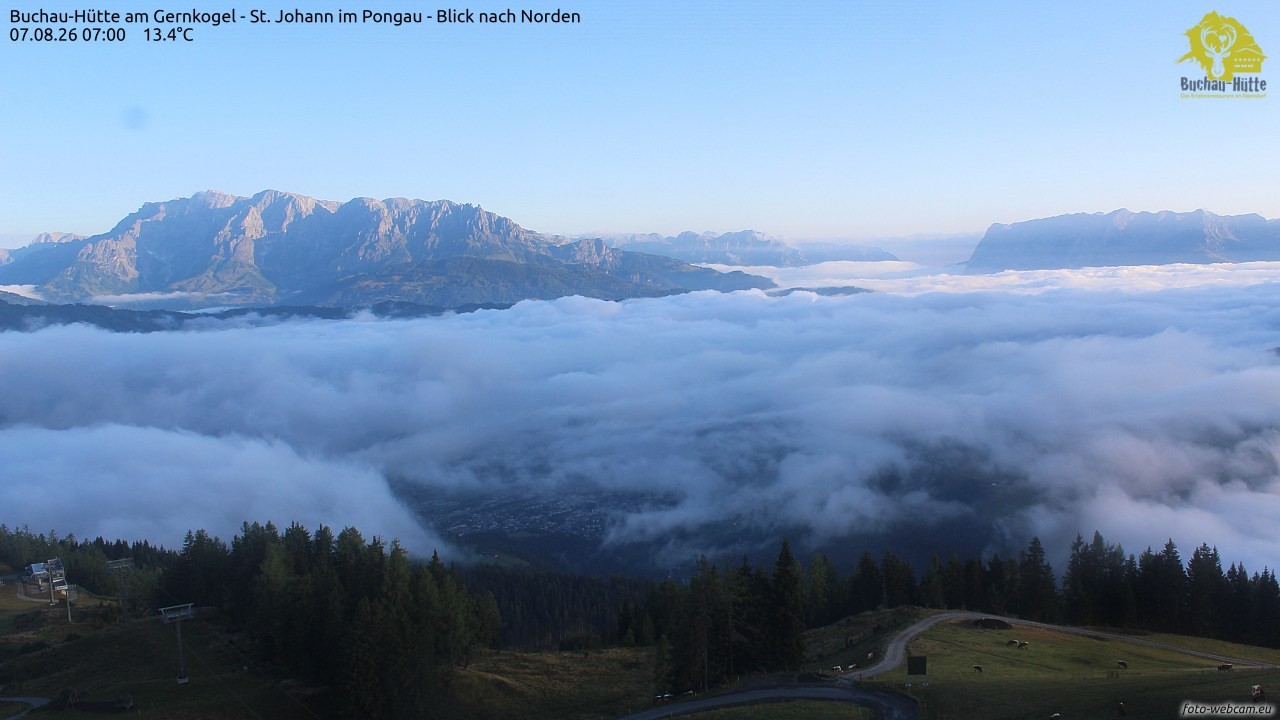 Archiv Foto Webcam Buchau-Hütte am Gernkogel - St. Johann