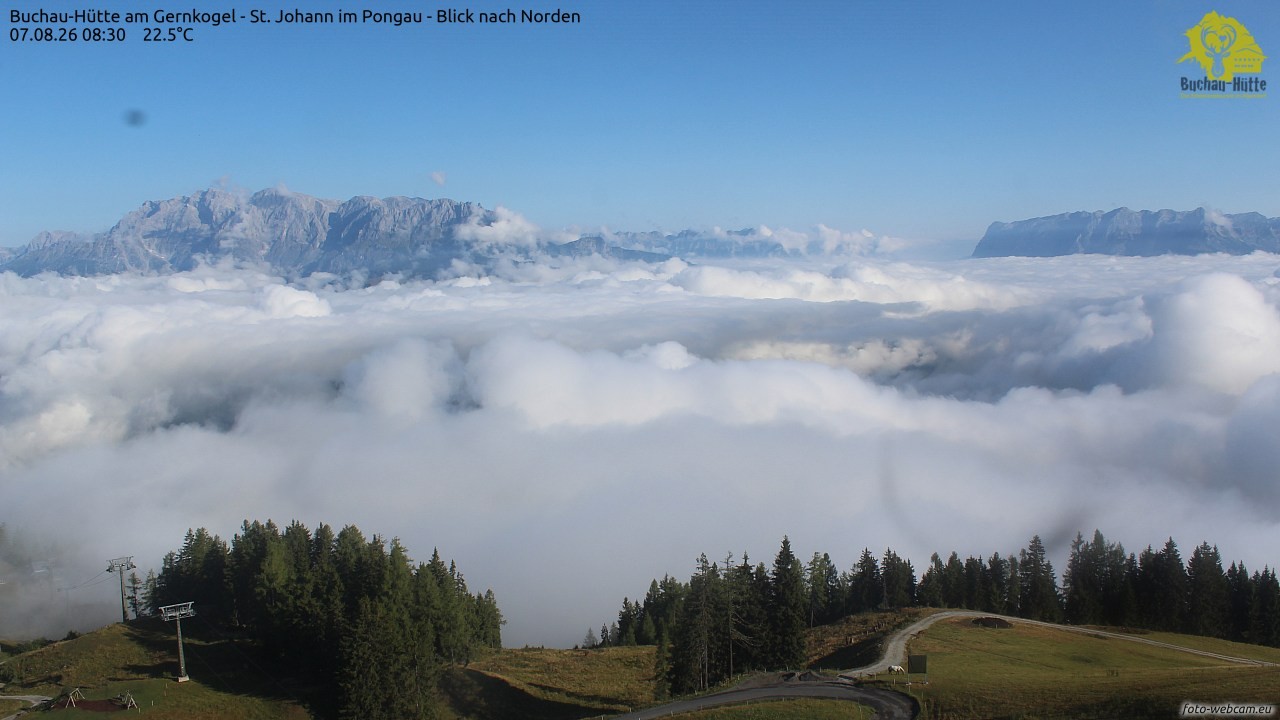 Archiv Foto Webcam Buchau-Hütte am Gernkogel - St. Johann