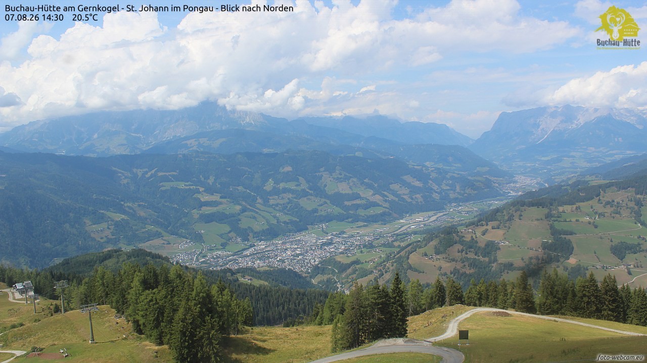 Archiv Foto Webcam Buchau-Hütte am Gernkogel - St. Johann