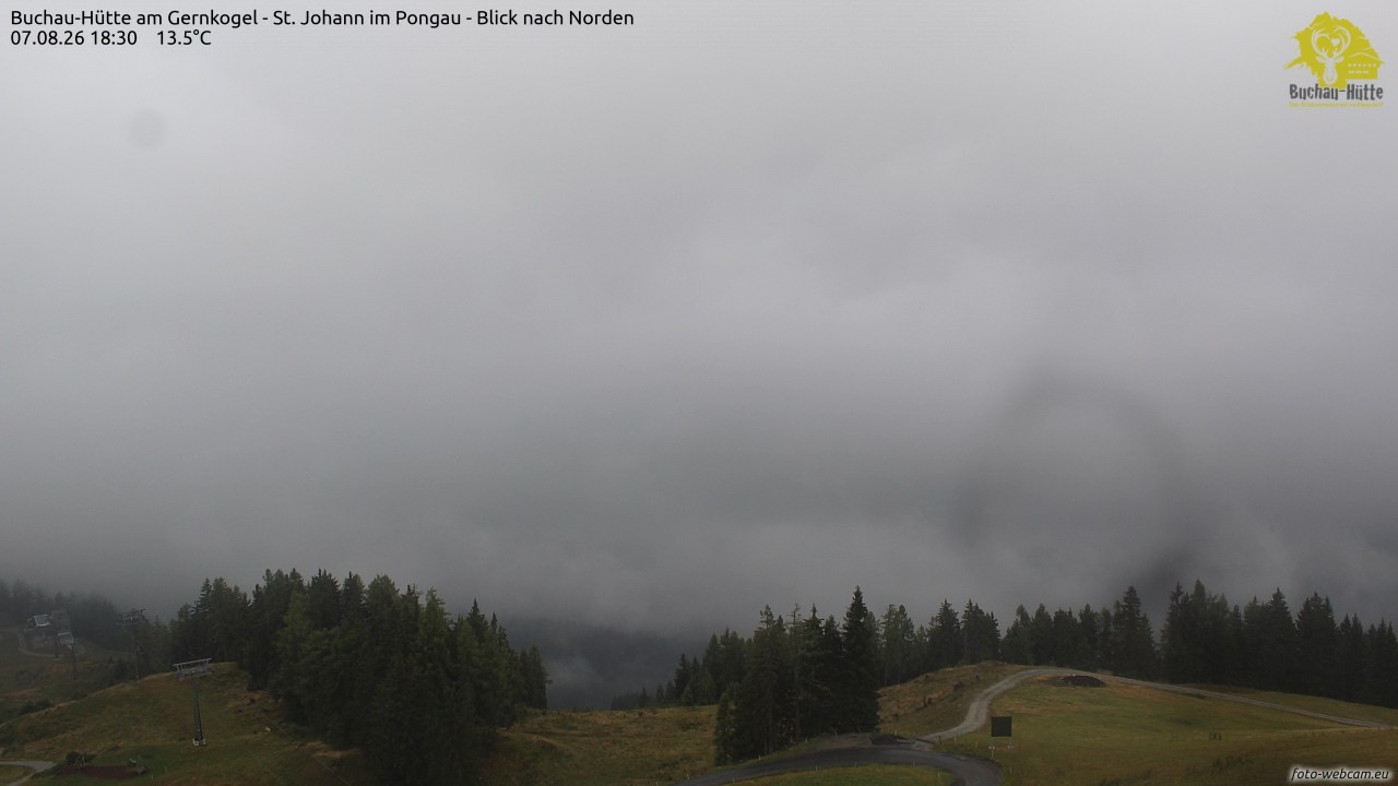 Archiv Foto Webcam Buchau-Hütte am Gernkogel - St. Johann