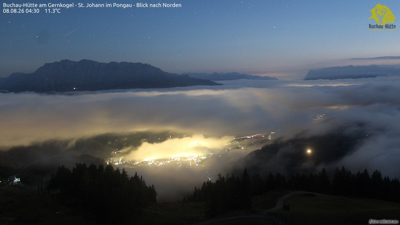 Archiv Foto Webcam Buchau-Hütte am Gernkogel - St. Johann
